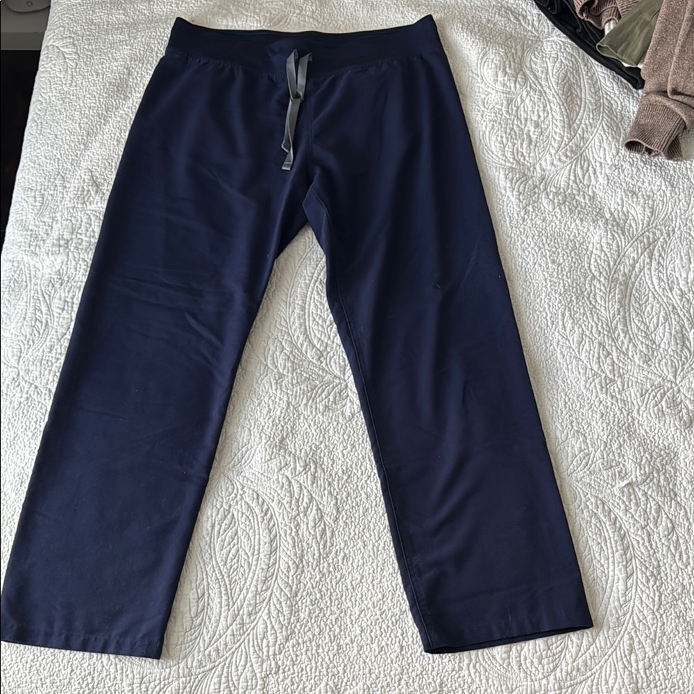 Blue Relaxed Fit Sweatpants with Elastic Waistband & drawstring